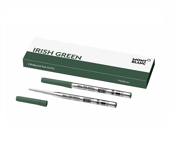 MONTBLANC Mod. IRISH GREEN -  BALLPOINT PEN REFILLS - MEDIUM - 2 PCS
